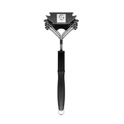 horizontal cleaning brush for grills
